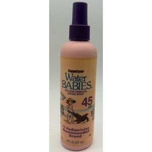 Coppertone Water Babies SPF 45 Spray 8oz UVA UVB Sunscreen 60% Full